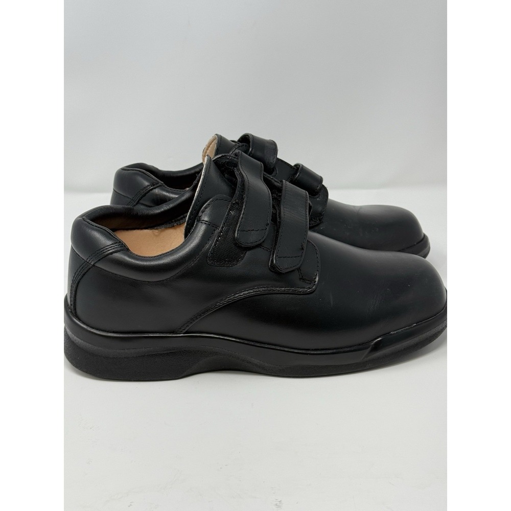 Apex Shoes 10X Black Walking Therapeutic Athletic Two Strap Slip Resistant